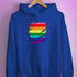 Original Gilbert Baker LGBTQ Gay Pride Flag Ripped Reveal Hoodie - Royal Blue